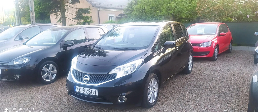 Nissan Note cena 33900 przebieg: 114000, rok produkcji 2014 z Kraków małe 781